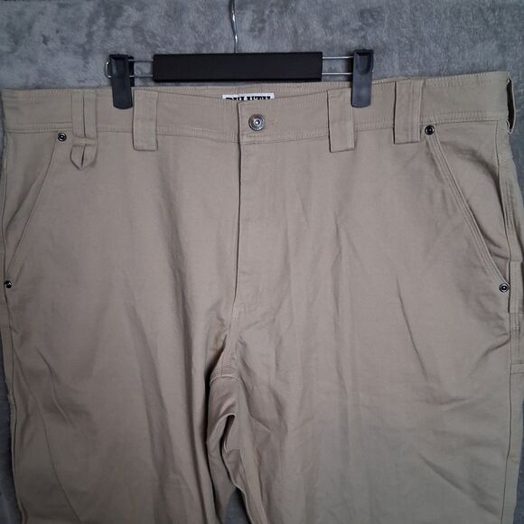 NWOT Duluth Trading Duluthflex Fire Hose Relaxed Fit Carpenter Pants 42x34 Cream - Picture 3 of 7